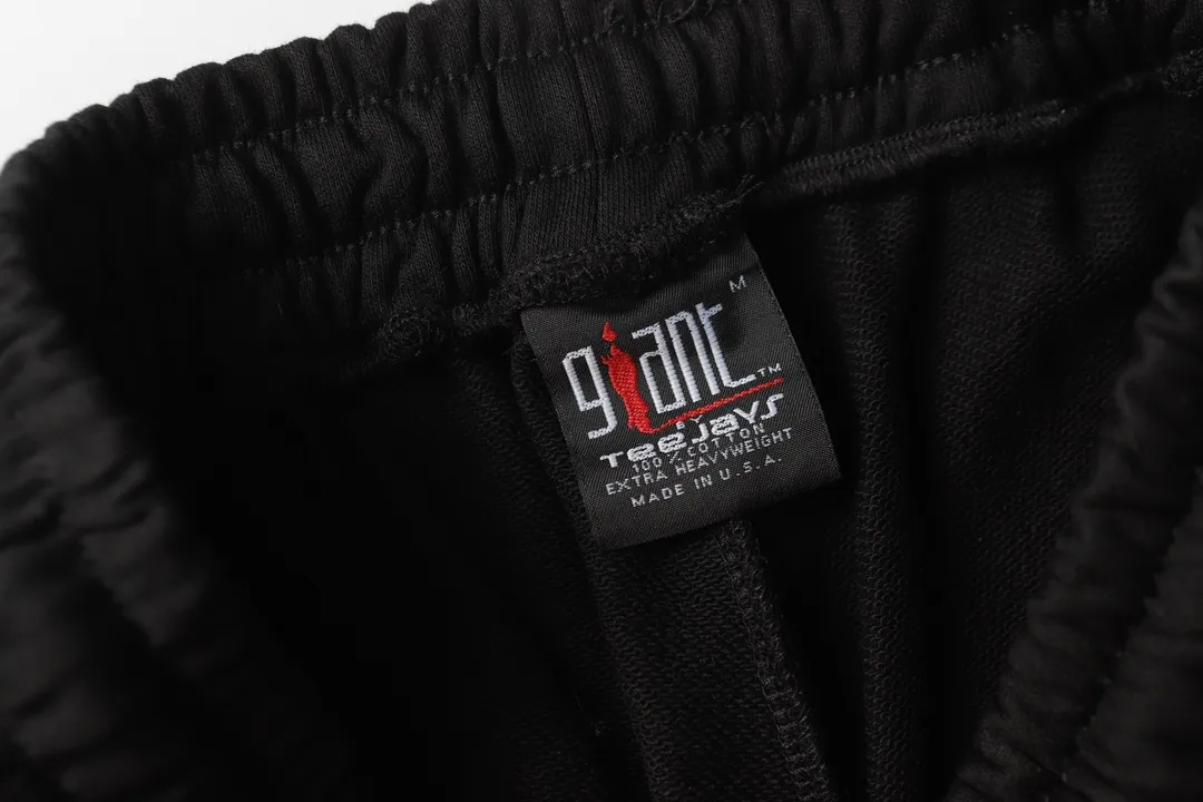 Saint Michael series of fashionable casual long sweatpants Style number: 245P190 Color: Black Size: S M L XL